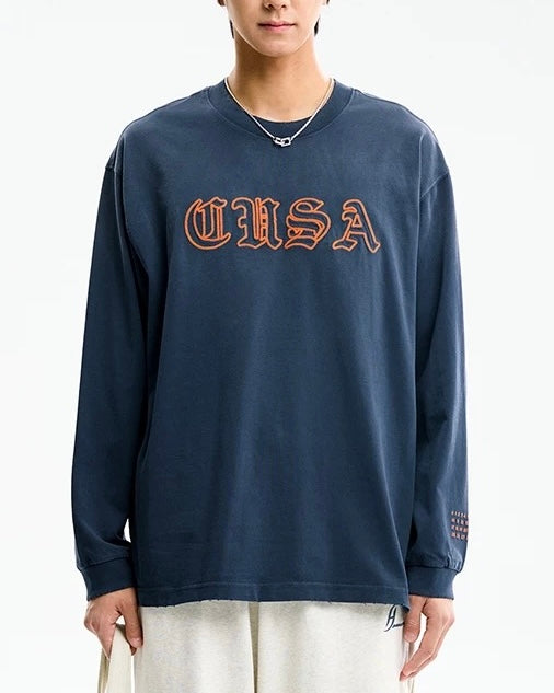 レトロウォッシュ加工の万能ロングスリーブ