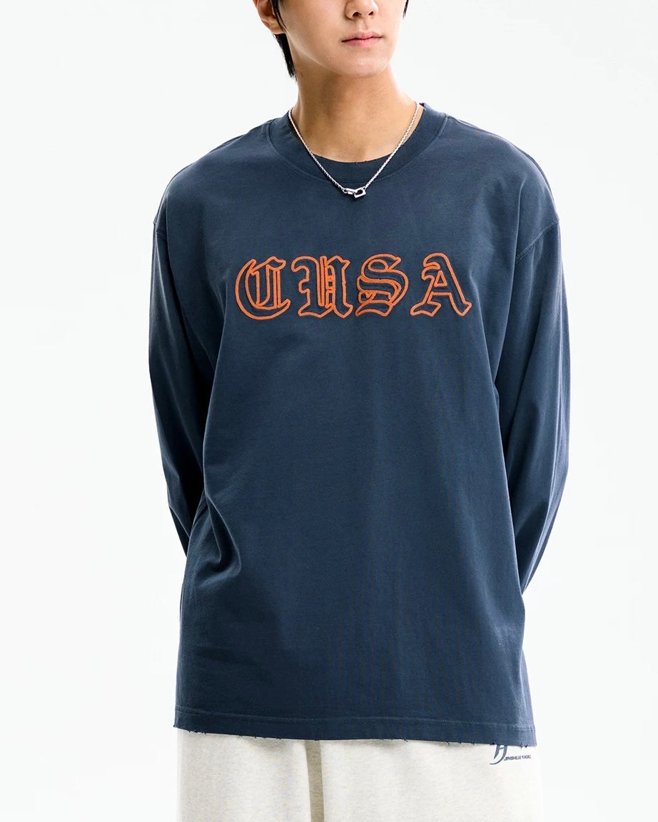 レトロウォッシュ加工の万能ロングスリーブ