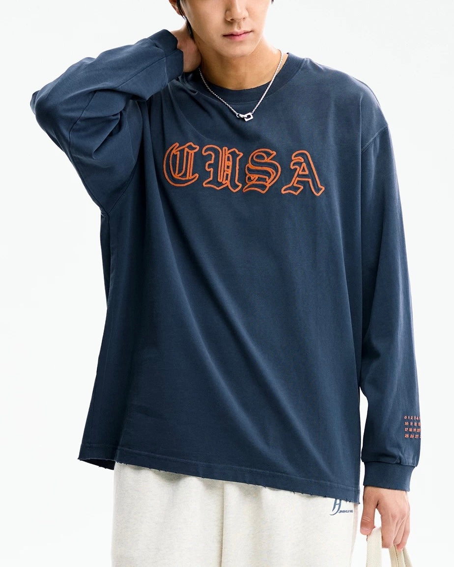 レトロウォッシュ加工の万能ロングスリーブ