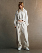 445g Cropped hooded sweatshirt