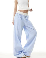 스트라이프 캐주얼 바지