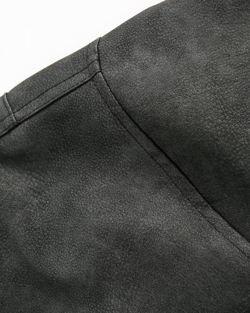 Fake two-piece cotton jacket