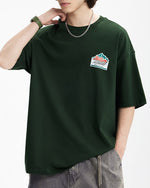 山のプリント半袖