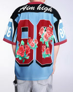 フローラルナンバーTシャツ