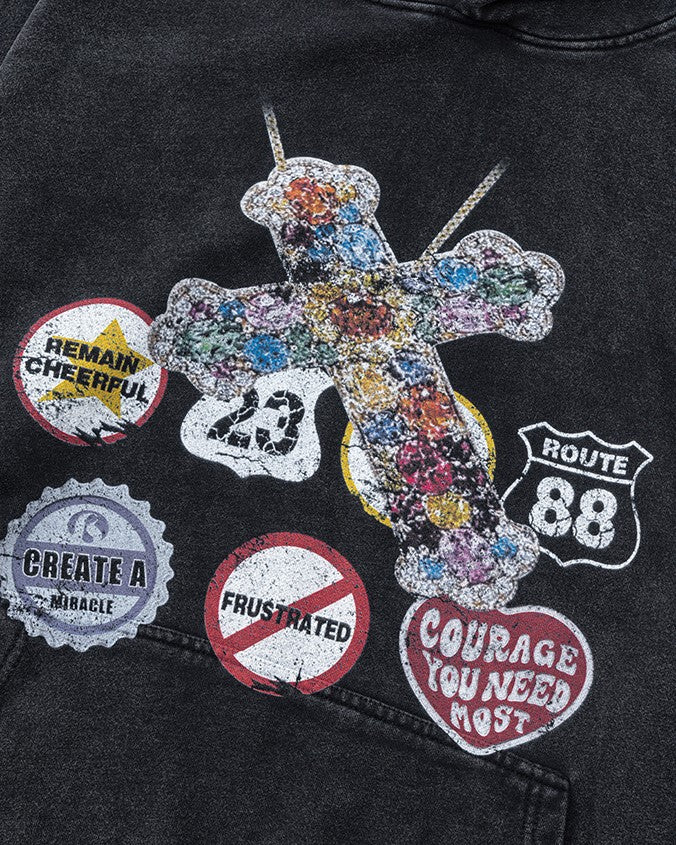 バッジパーカー