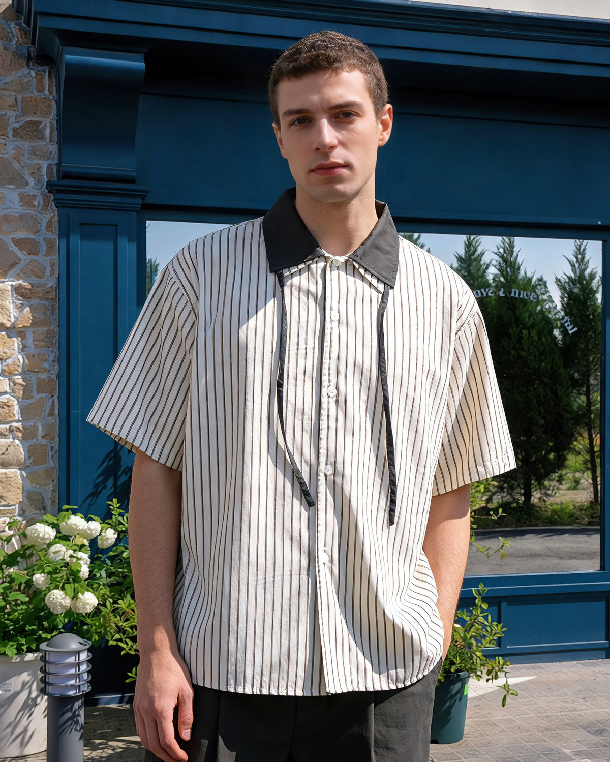 Striped Short-Sleeve Shirt