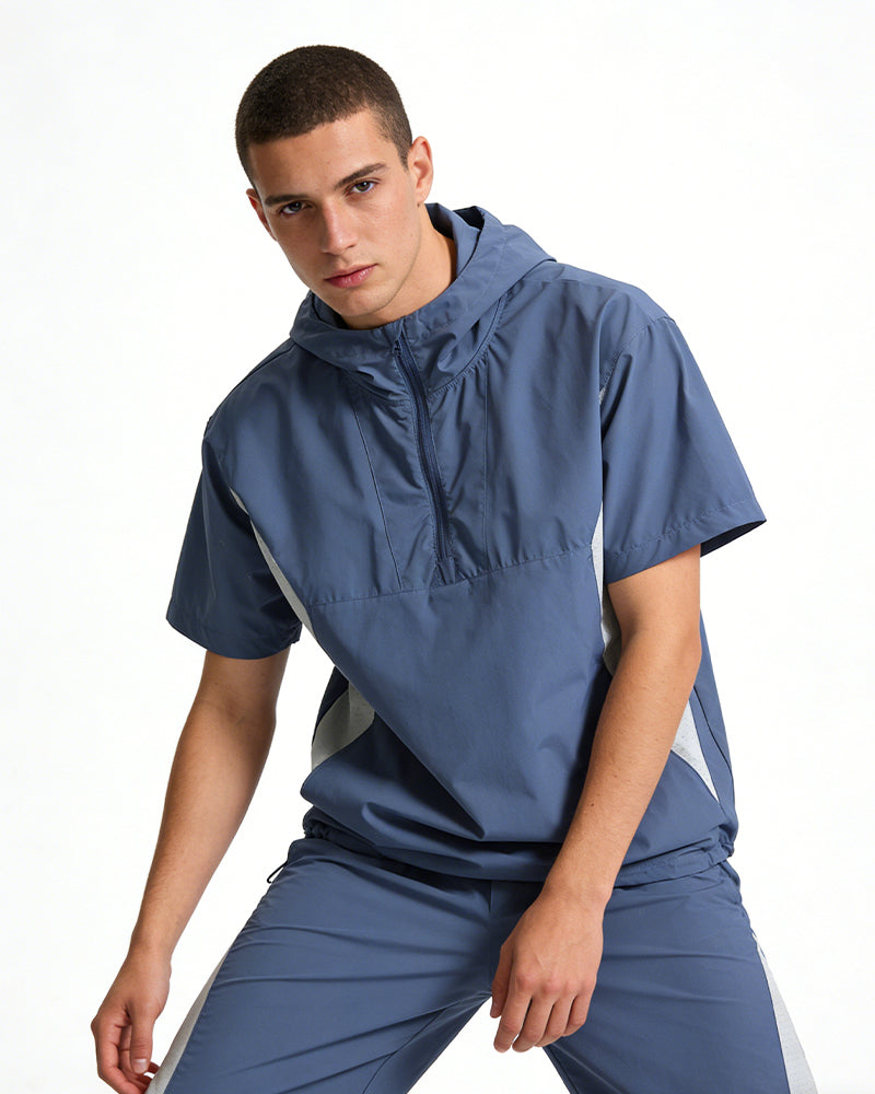 Color-block Patchwork Pullover Shirt