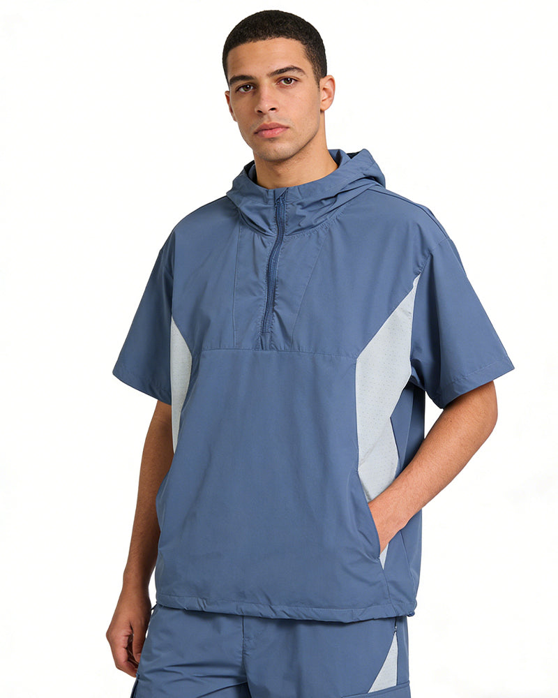 Color-block Patchwork Pullover Shirt