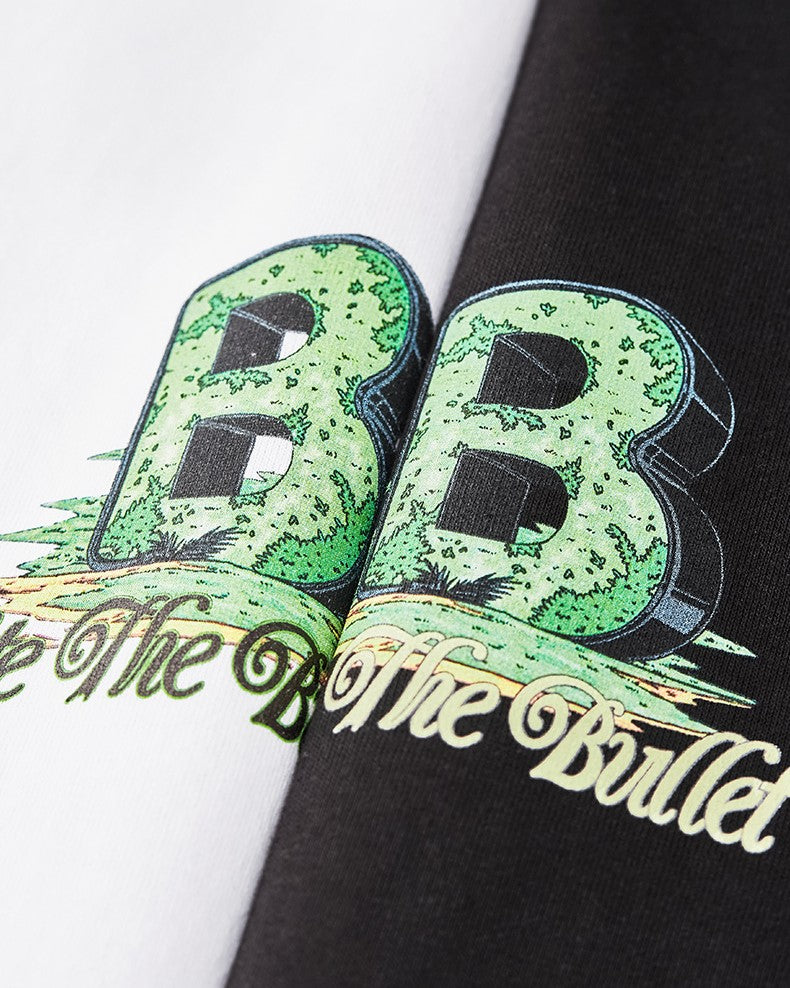 Letter B loose short sleeves