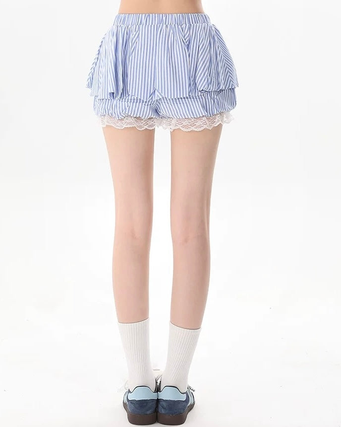 스트라이프 캐주얼 반바지