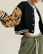 ヴィンテージ迷彩柄ベースボールジャケット