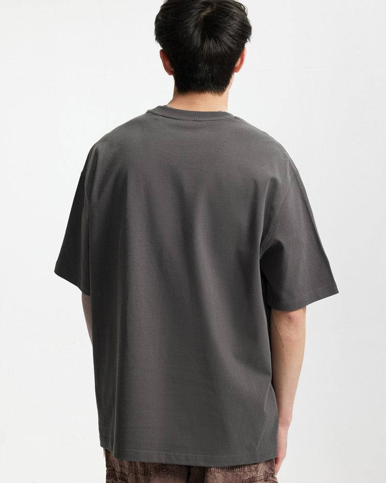 フィッシュボーンプリントの半袖