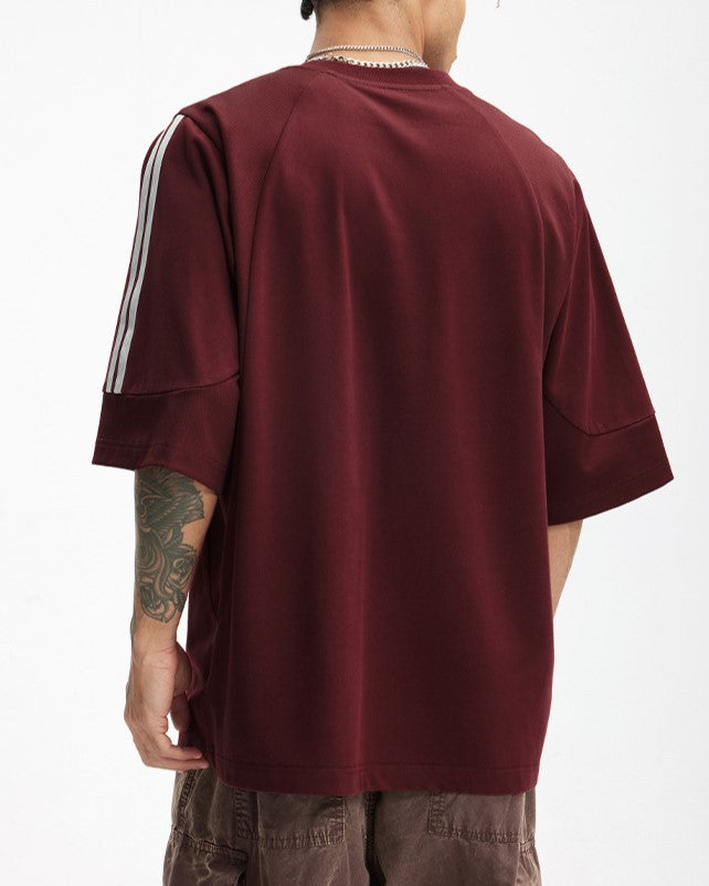 スプライススポーツ刺繍半袖