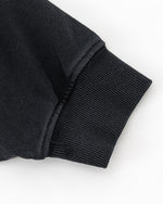 ダメージ加工のフード付きスウェットシャツ