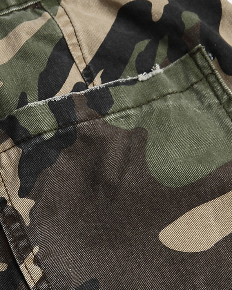 迷彩カーゴカジュアルパンツ