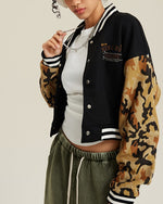 ヴィンテージ迷彩柄ベースボールジャケット