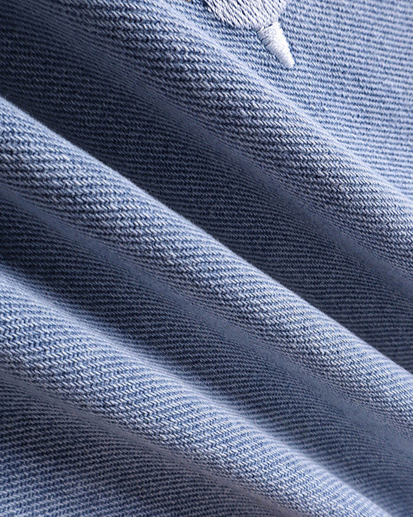 Fun embroidered denim trousers