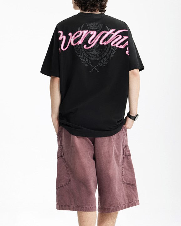 ゆったりとしたコットンの半袖