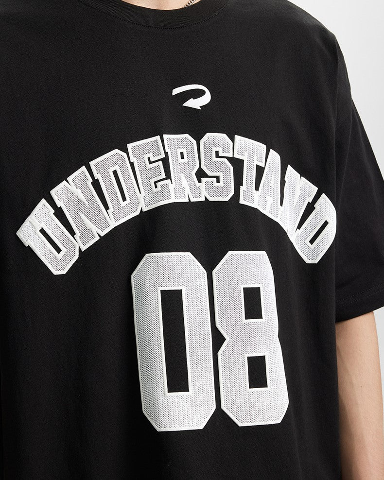 Letter print short sleeves