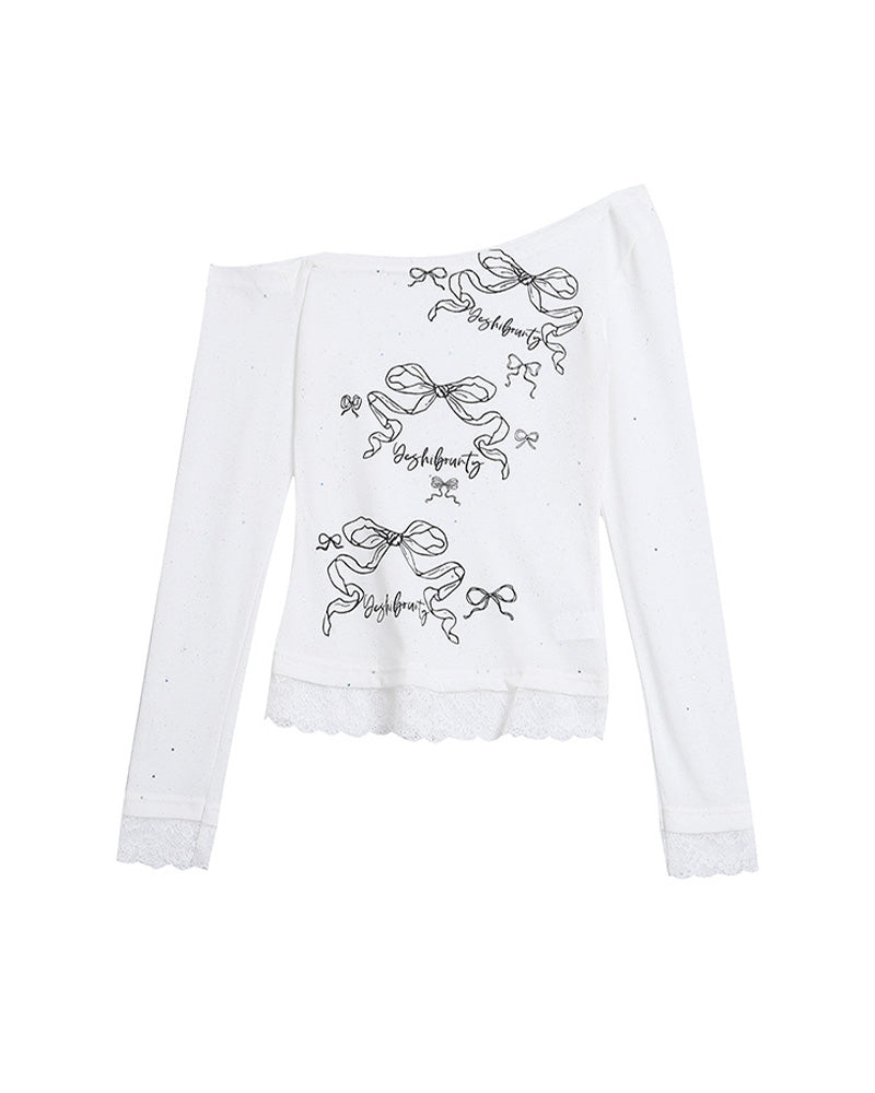 レトロ可愛いシンプル長袖