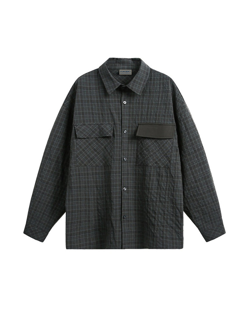 Vintage Plaid Long Sleeve Shirt