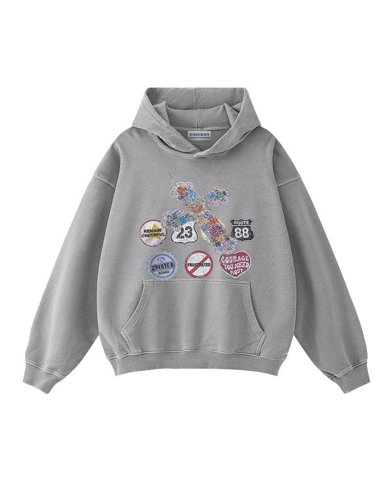 バッジパーカー