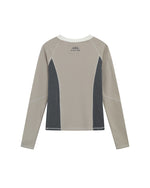 カラーブロックの長袖