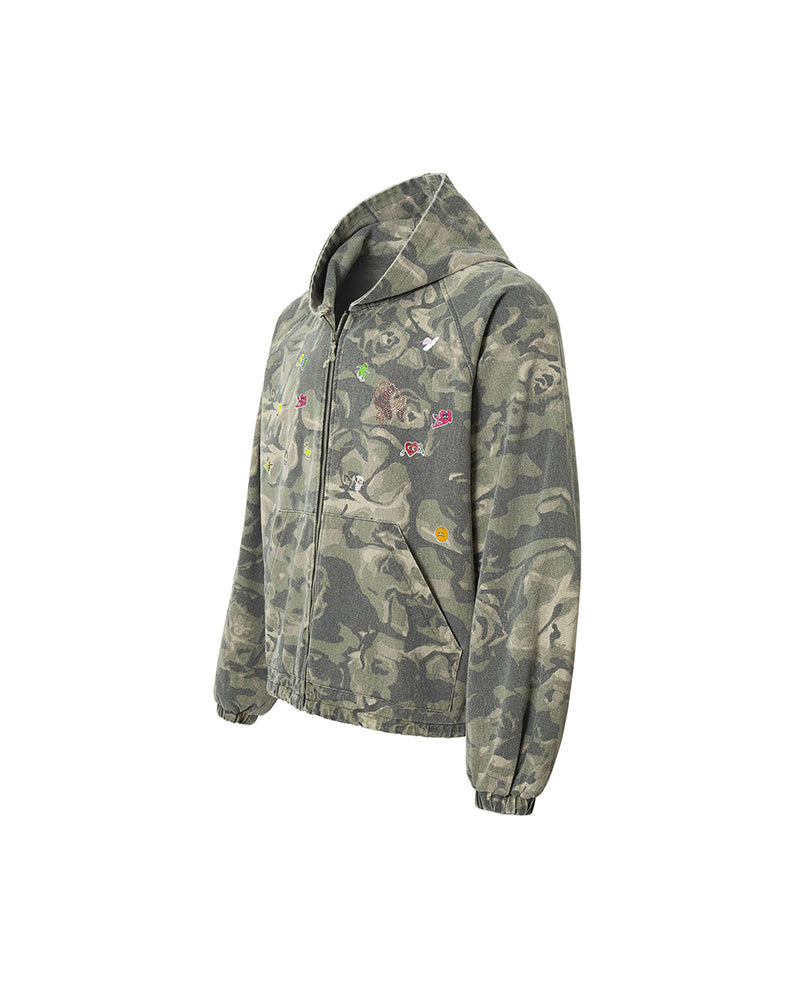 グラフィティ迷彩ジャケット