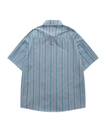 刺繍入りカジュアル半袖シャツ