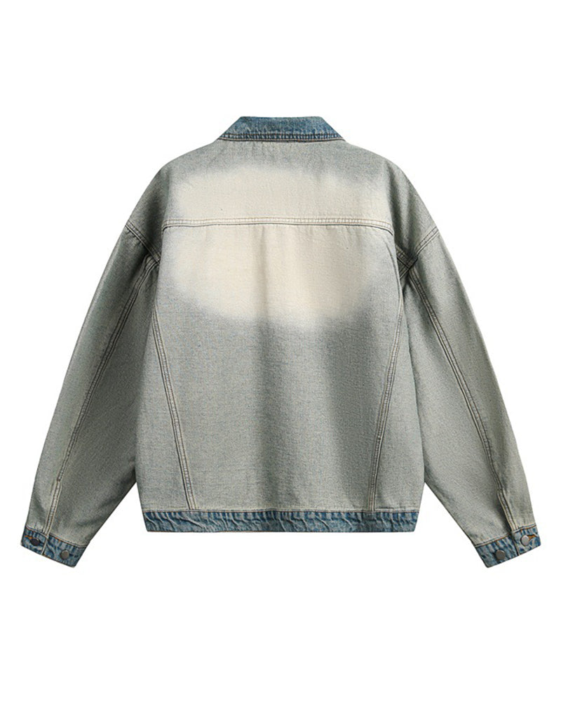 ヴィンテージウォッシュデニムジャケット