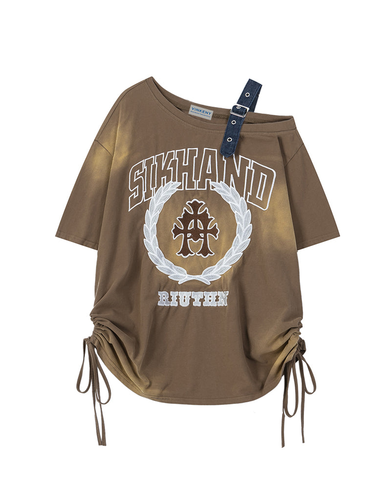 Retro hot girl short sleeve