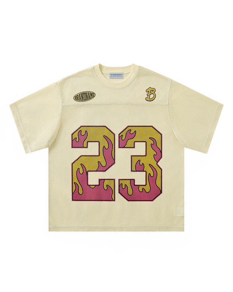 Digital print short sleeves