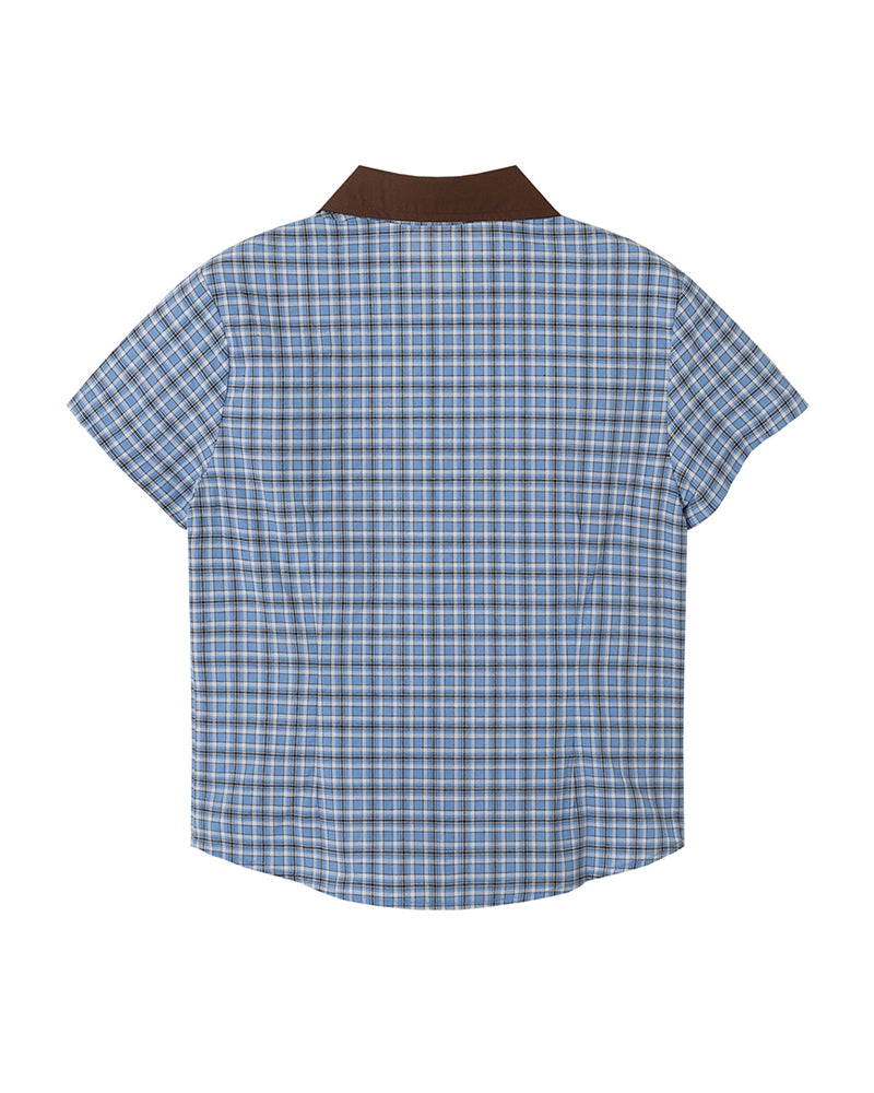 ヴィンテージチェック半袖シャツ