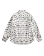 ウォッシュ加工の長袖シャツ