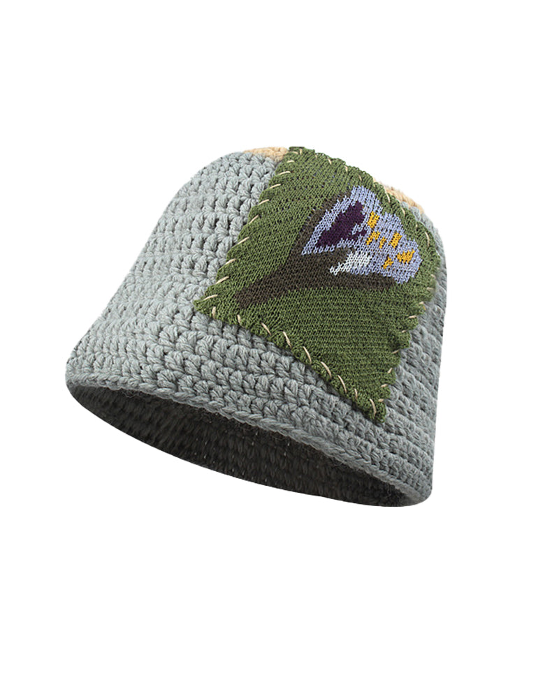 かぎ針編みのニット帽