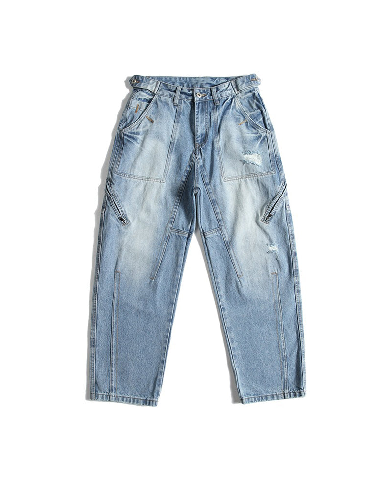 빈티지 작업용 청바지