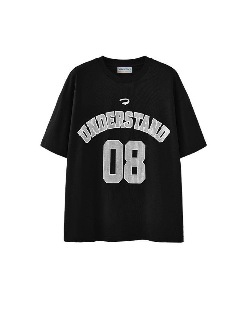 Letter print short sleeves