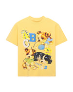 Dog print short sleeves