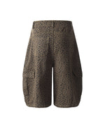 ヴィンテージ ルーズ レオパード ショートパンツ