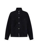 ウォッシュ加工スタンドカラージャケット