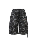 Vintage Multi-Pocket Camouflage Shorts