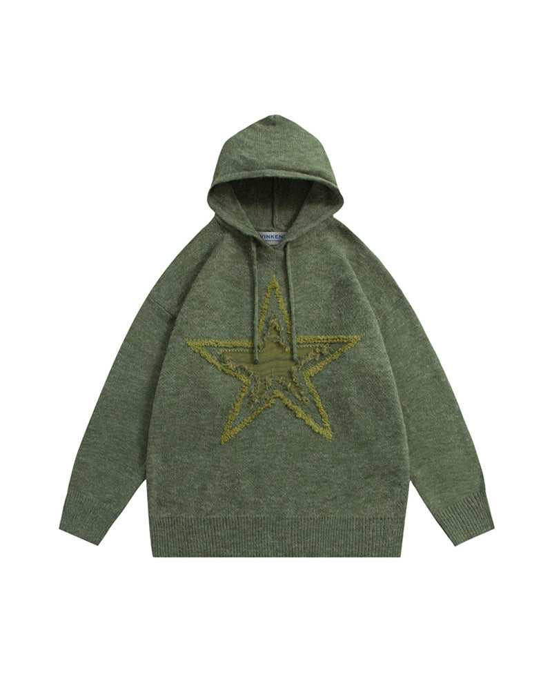 Star Jacquard Hoodie