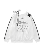 スポーツスタイルのレタリング長袖