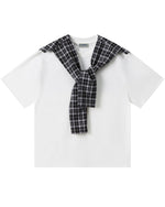 Simple loose design short sleeves