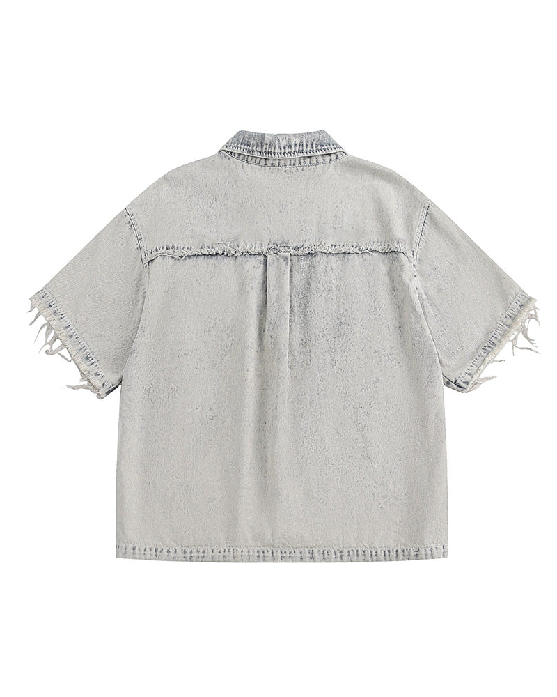 ヴィンテージのゆったりとした半袖シャツ