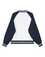 レトロなシンプルなカラーブロッキングジャケット