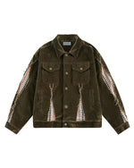 ダイヤモンドパッチワークジャケット