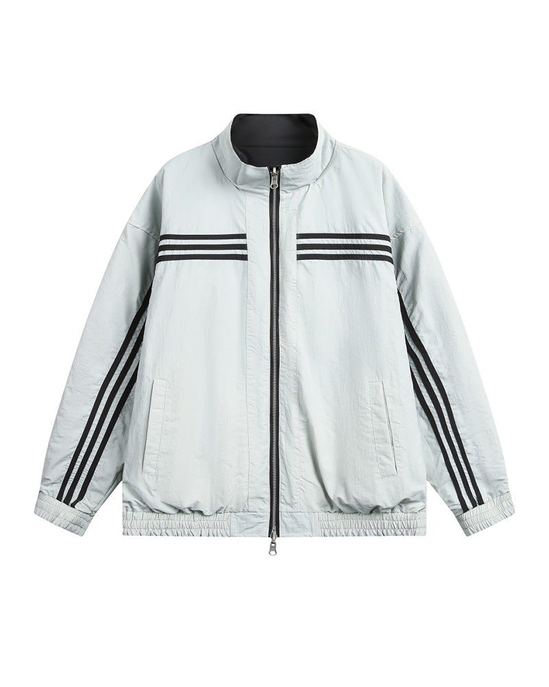 リバーシブルスタンドカラージャケット