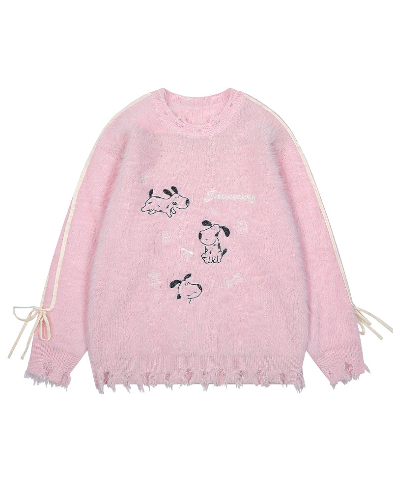 楽しい柄のセーター