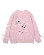 楽しい柄のセーター